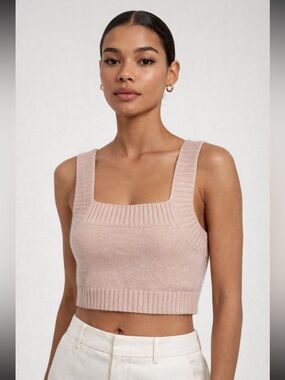 Lisa Yang Cashmere Sleeveless Crop Top/Bralette - 1 - Small $215